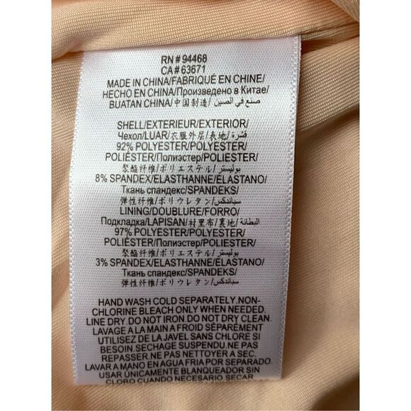 BCBGENERATION Metallic Dot Long Sleeve Ruched Dress in Color Champagne - Picture 14 of 14